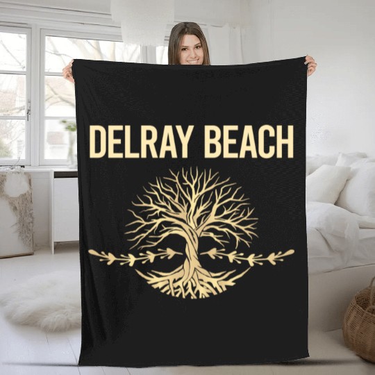 Nature Tree Of Life Delray Beach girl Fleece Blankets