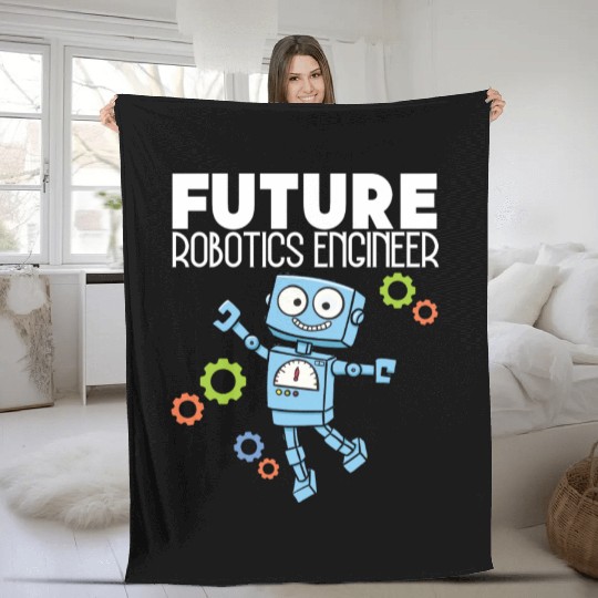 Future Robotics Engineer Robotisc Fleece Blankets