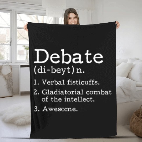 Debate Definition Fleece Blankets