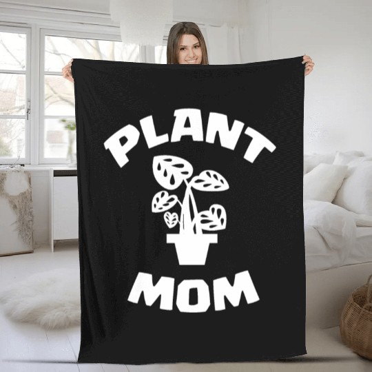 Plant Mom Fleece Blankets