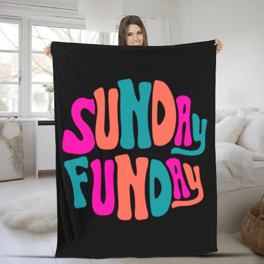 Sunday Funday Fleece Blankets