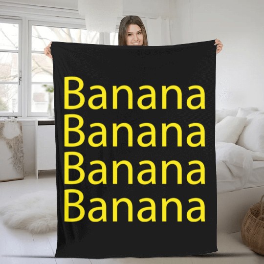 banana Fleece Blankets