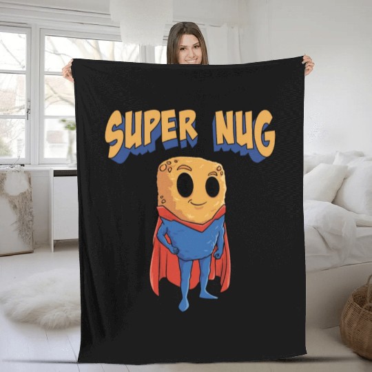 Super Nug Chicken Nuggets Fleece Blankets