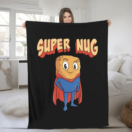 Super Nug Chicken Nuggets Fleece Blankets