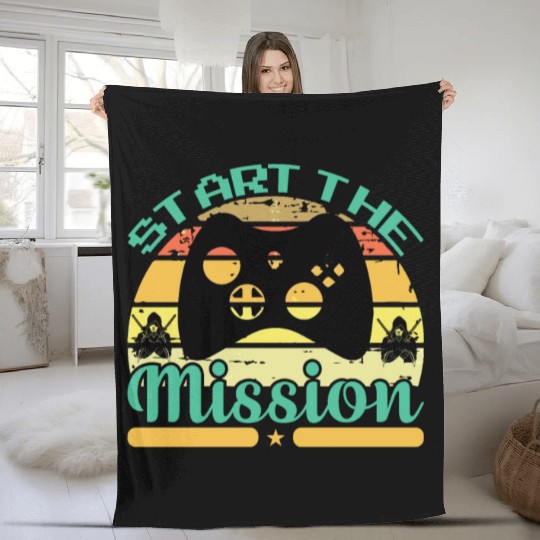 Gaming, Start the mission Fleece Blankets