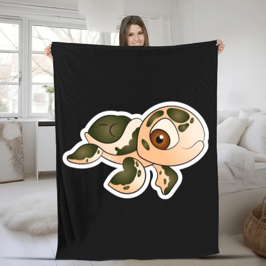 Sea turtle Fleece Blankets