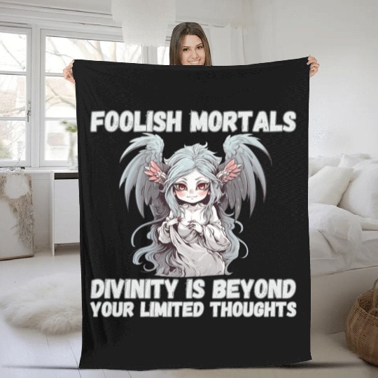 Foolish Mortals, Divinity 03 Fleece Blankets