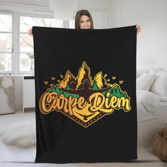 Carpe Diem Fleece Blankets