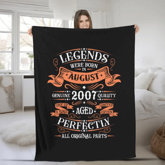 August 2007 anniversary 2007 legends August Fleece Blankets
