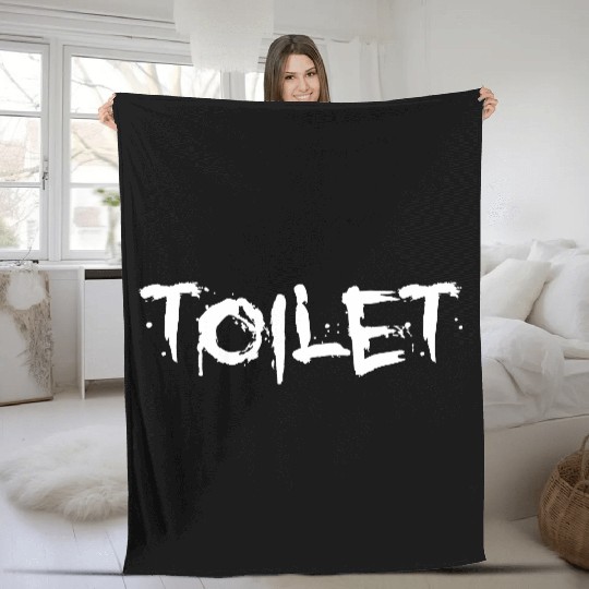 Toilet - Gothic Fleece Blankets