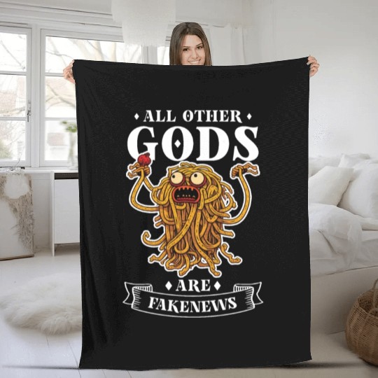 Atheist Atheism Flying Spaghetti Pastafarianism Fleece Blankets