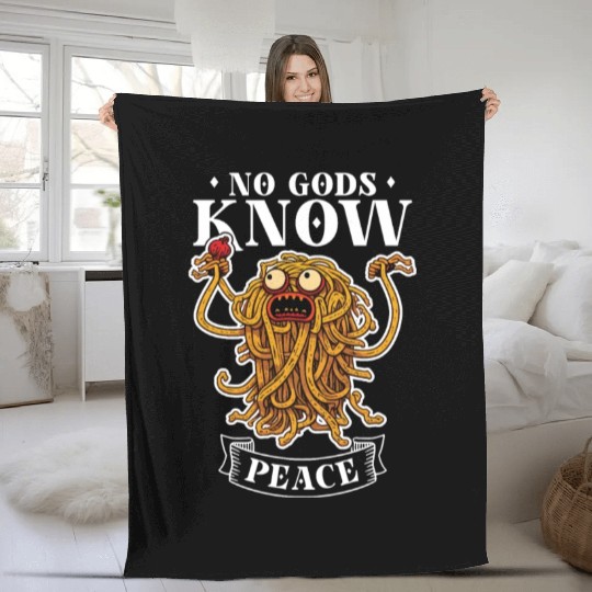 Atheist Atheism Flying Spaghetti Pastafarianism Fleece Blankets