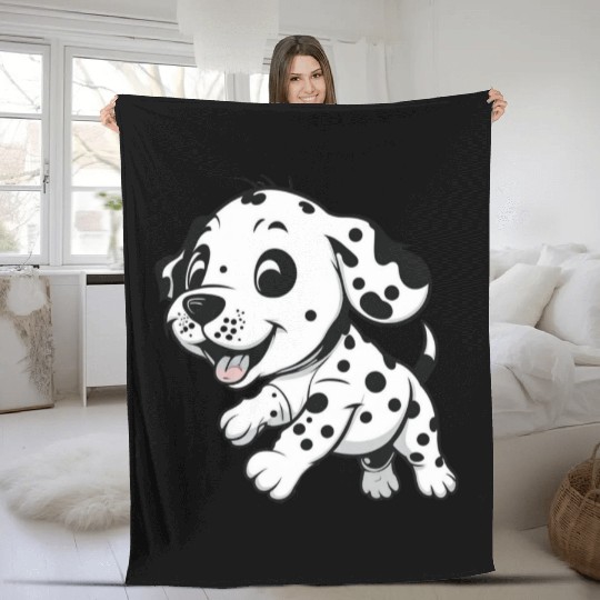 Dalmatian Fleece Blankets
