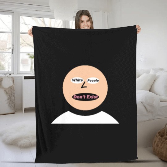 White people don t exist update Fleece Blankets