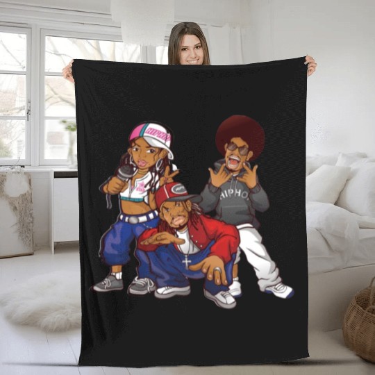 hip hop street art.graffiti hip hop dance Fleece Blankets