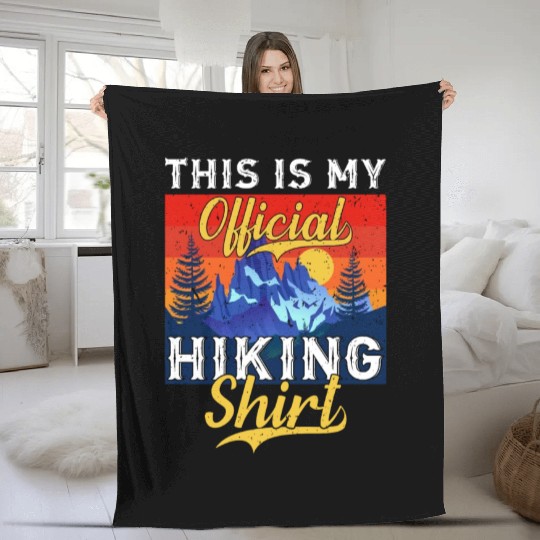 Official Hike Fleece Blankets Wanderlust Mountain Love