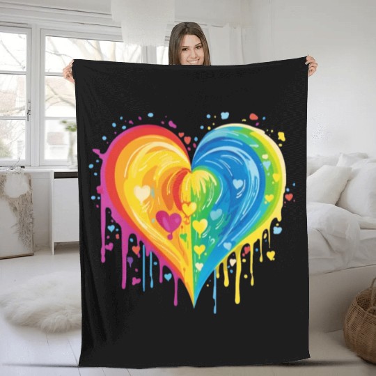 Be Proud: LGBT Heart for Love, Acceptance, and Fleece Blankets