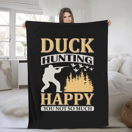 Duck Hunting Fleece Blankets