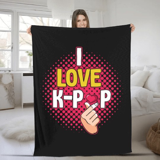 K-Pop K-drama Korean Music KPop Kdrama Gift Fleece Blankets