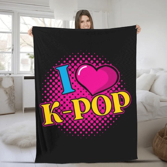 K-Pop K-drama Korean Music KPop Kdrama Gift Fleece Blankets