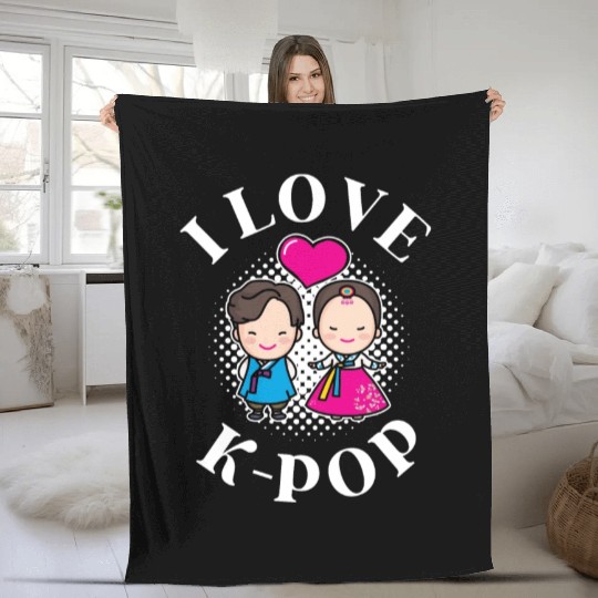 K-Pop K-drama Korean Music KPop Kdrama Gift Fleece Blankets