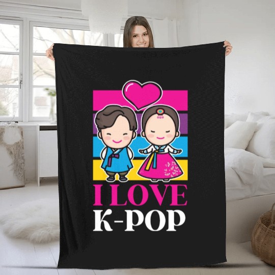 K-Pop K-drama Korean Music KPop Kdrama Gift Fleece Blankets