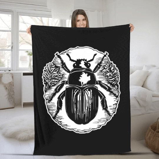 Bug Beetle Insect Fleece Blankets