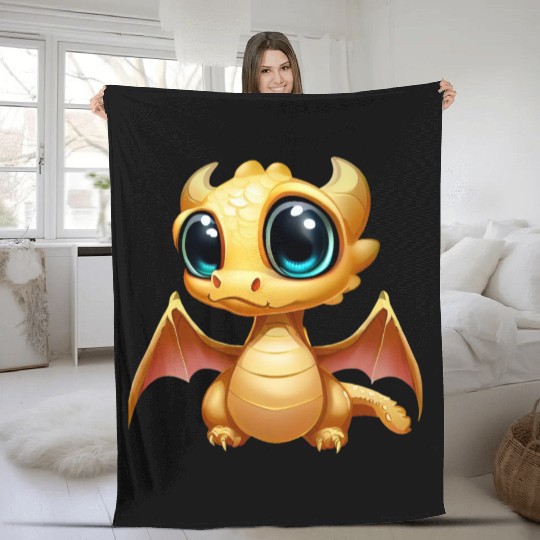 CUTE DRAGON MEDIEVAL PETS LIZARD GECKO ANIMALS Fleece Blankets
