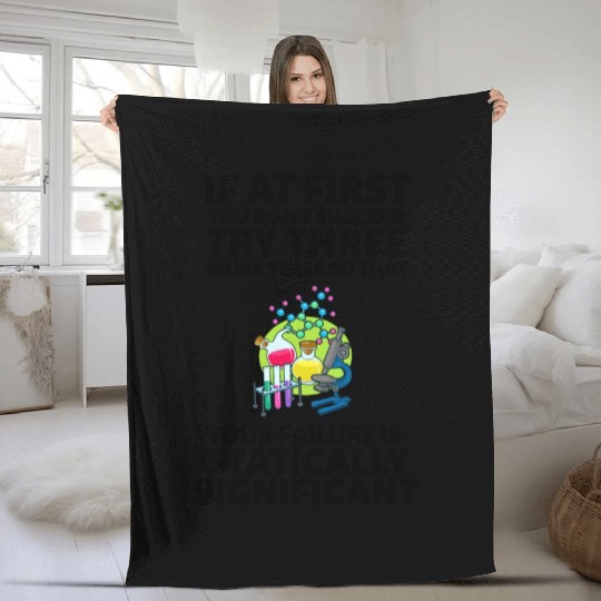 Science Teacher Funny Science Fleece Blankets