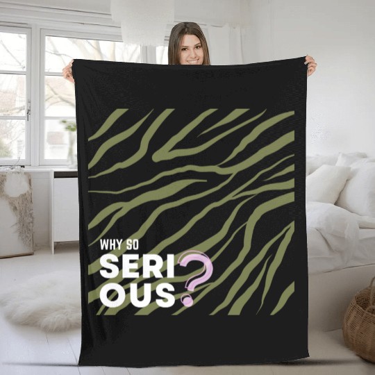 Why So Serious? Fleece Blankets