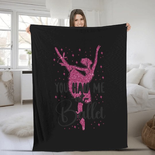 Ballet Dancer Dance Girl Ballerina Fleece Blankets