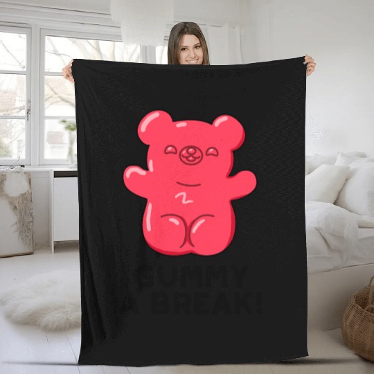 Gummy A Bread Cute Candy Fleece Blankets