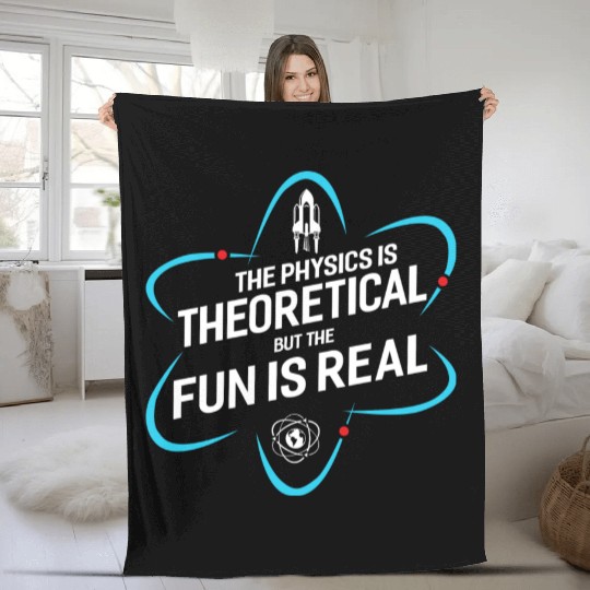 Physics Physicist Nerd Science Geek Scientist Gift Fleece Blankets
