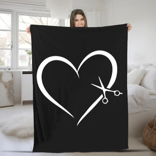 Hairstylist Love Fleece Blankets