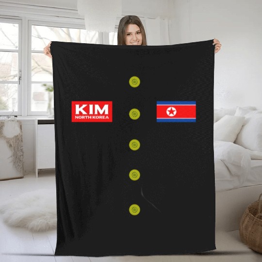 Kim Jong Un Halloween Fleece Blankets