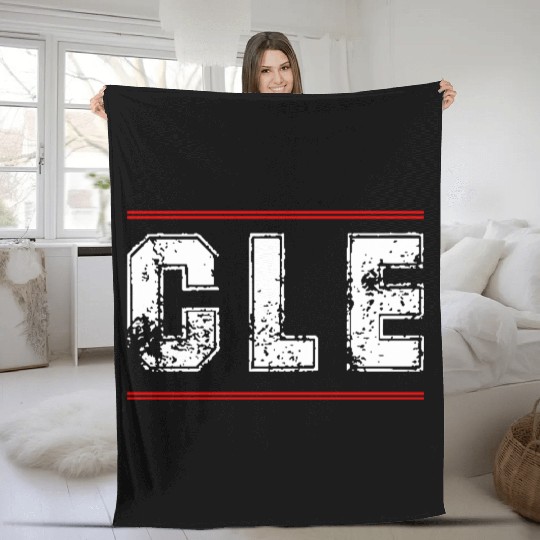 Cleveland Sports And College Support Cle Fleece Blankets