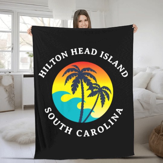 Hilton Head Island South Carolina Fleece Blankets