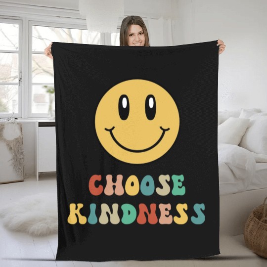 Choose Kindness Teacher Kindergarten Gift Preschoo Fleece Blankets