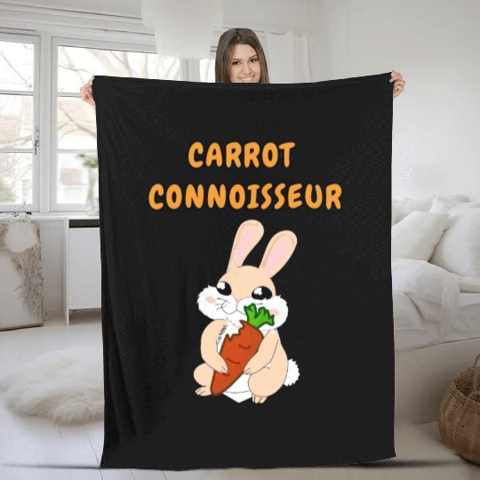 Carrot connoisseur Fleece Blankets