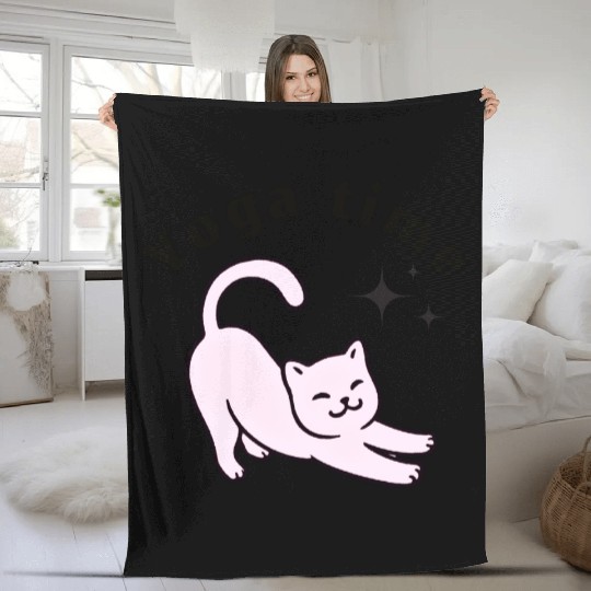Yoga time Fleece Blankets