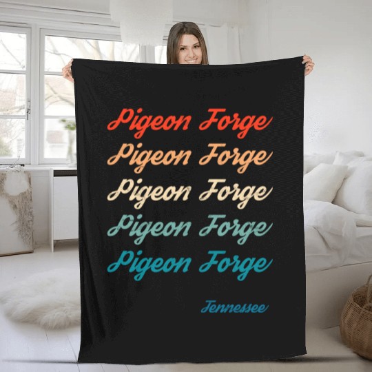 Pigeon Forge Tennessee Great Smoky Fleece Blankets