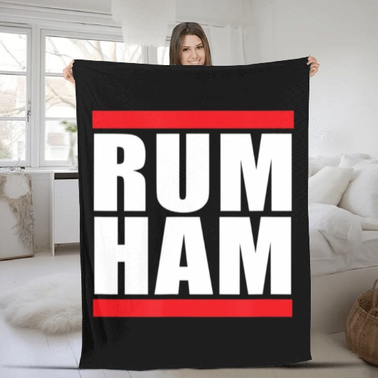 Unique S Womens Rum Ham Blue Small Us Fleece Blankets