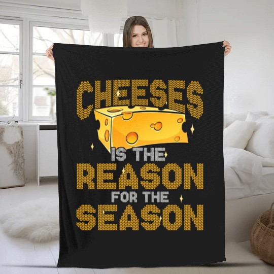 Cheese Cheese Lover Gouda Edam Cheese Fleece Blankets