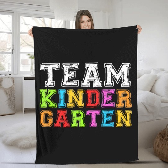 Team Kindergarten Teacher Graduation Fleece Blankets