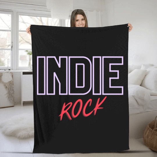 Indie Rock Fleece Blankets