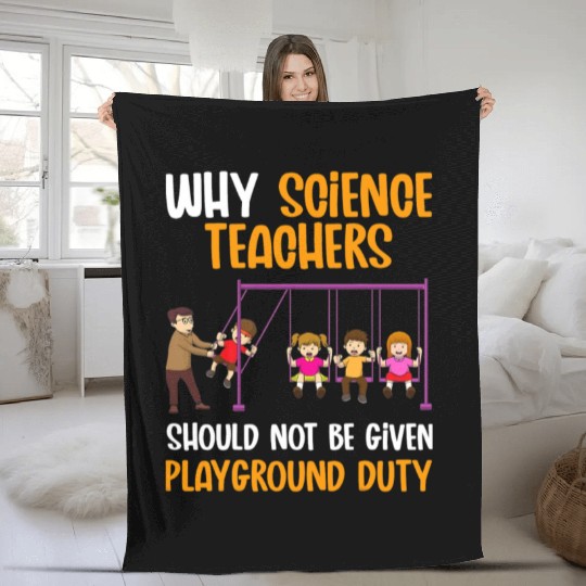Funny Science Teacher Cool Physics Chemistry Fleece Blankets