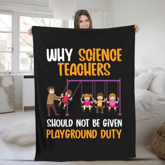 Funny Science Teacher Cool Physics Chemistry Fleece Blankets