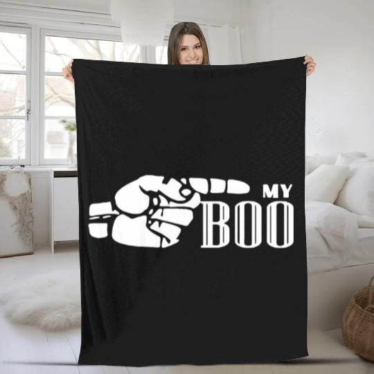 My Boo Gift for Couples His & Hers Valentine's Mat Fleece Blankets