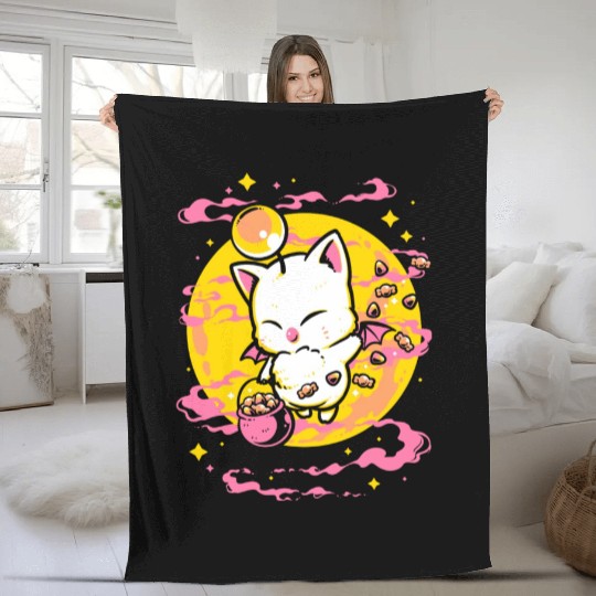 Trick Or Treat Kupo Halloween Fleece Blankets