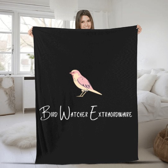 Bird Watcher Fleece Blankets